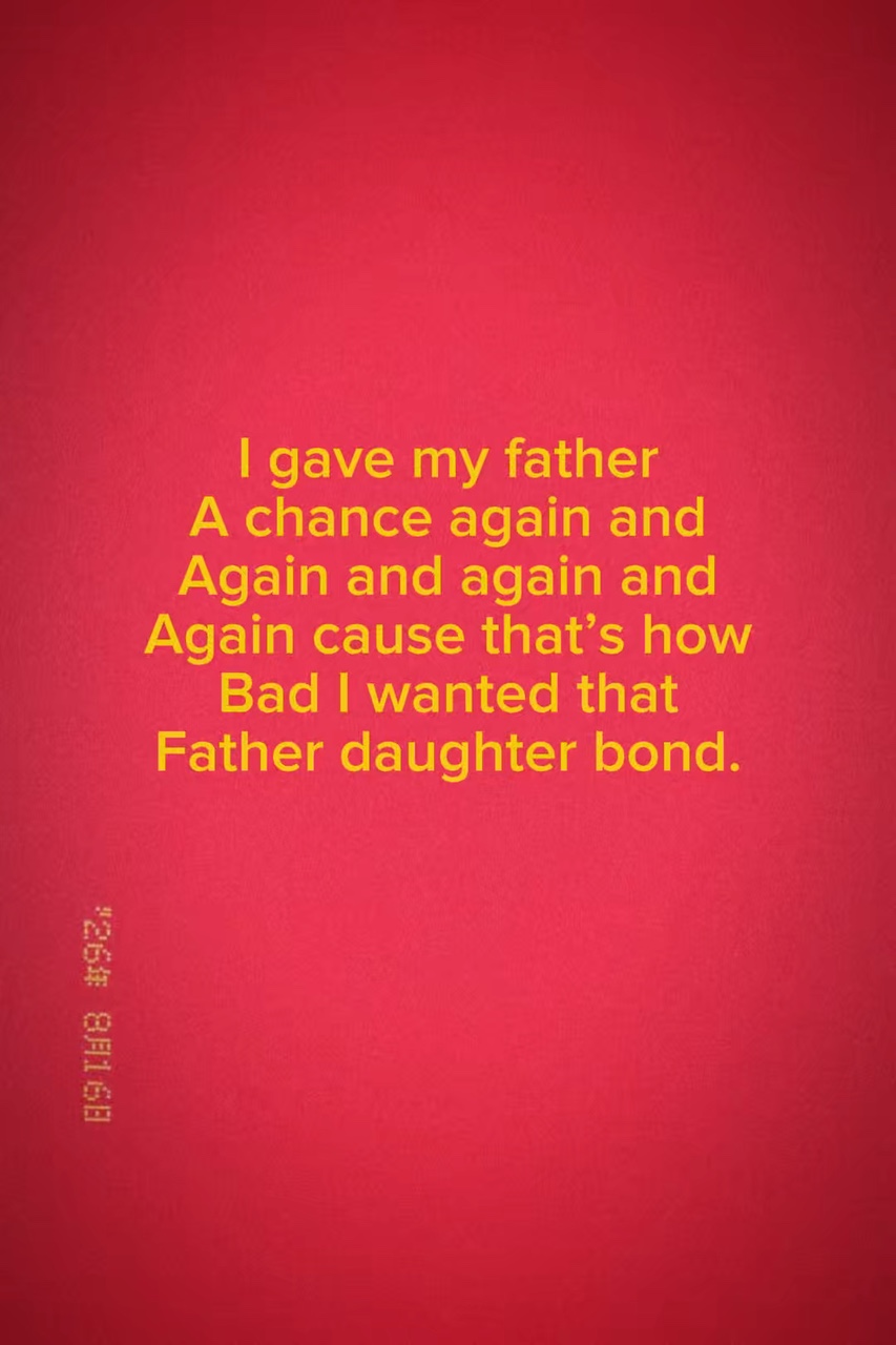 Daughter and father 