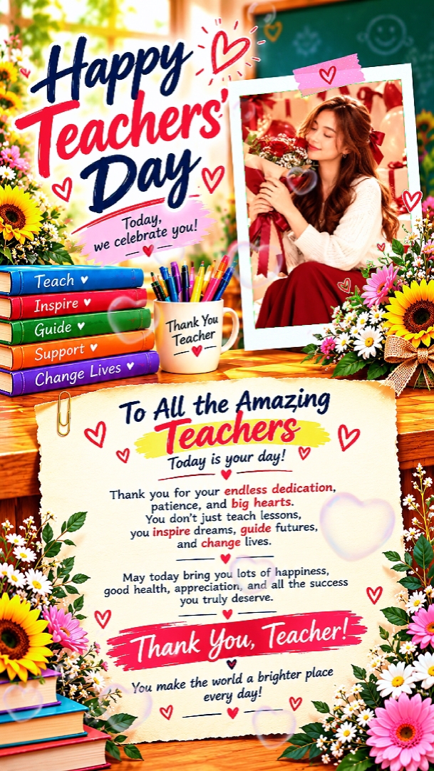 Feliz dia dos professores