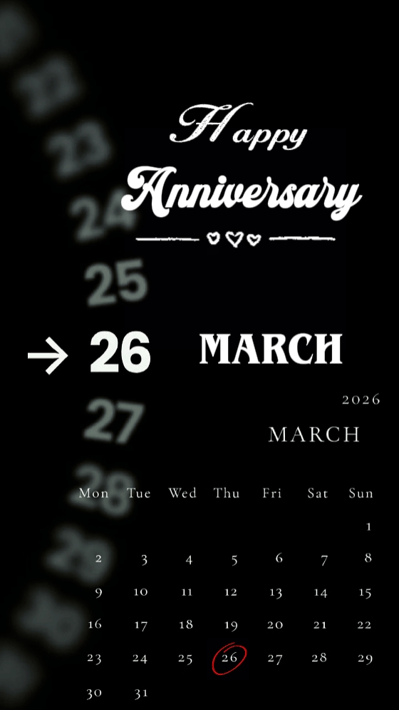 ANNIVERSARY 26 MARCH