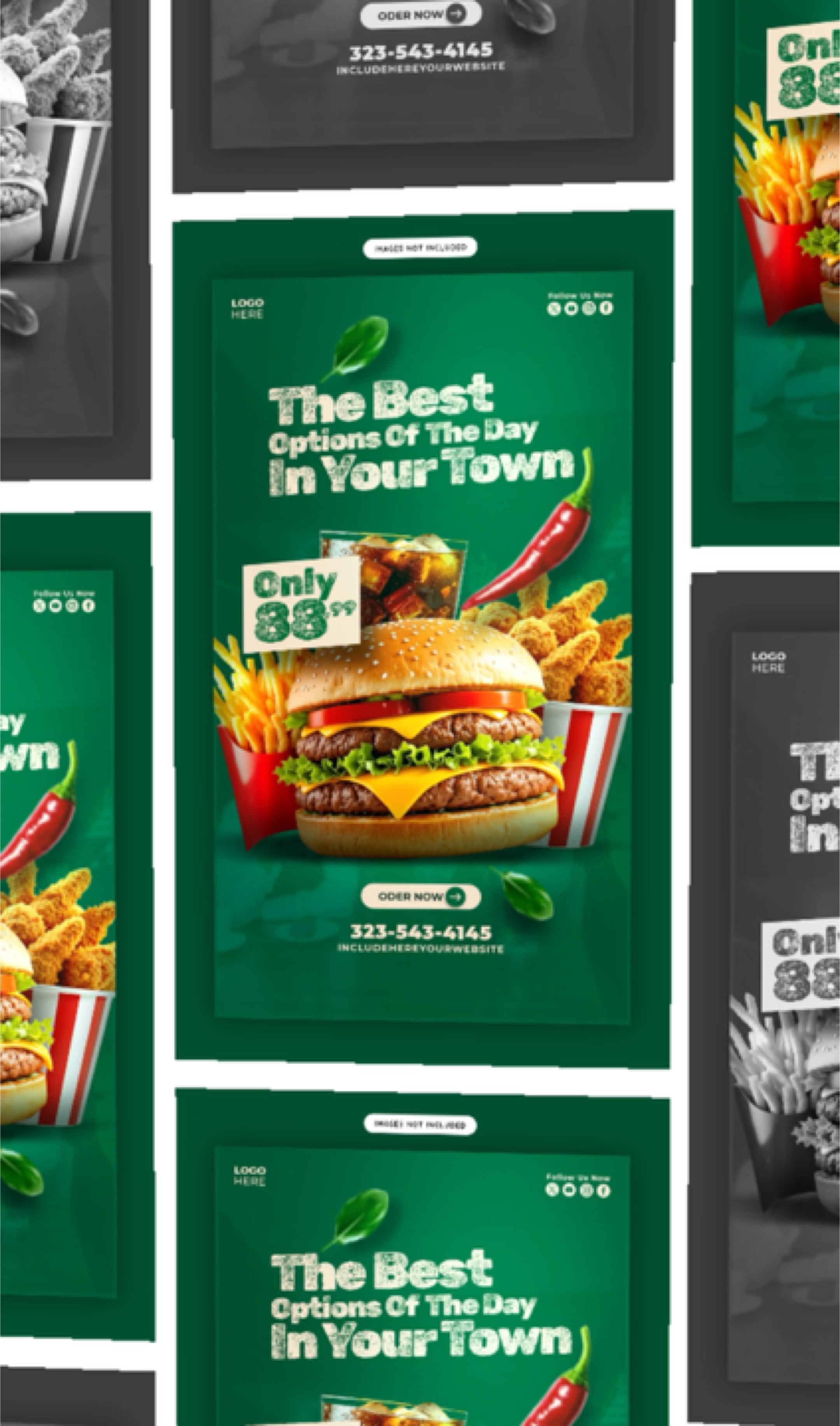 Affiche promotionnelle alimentaire