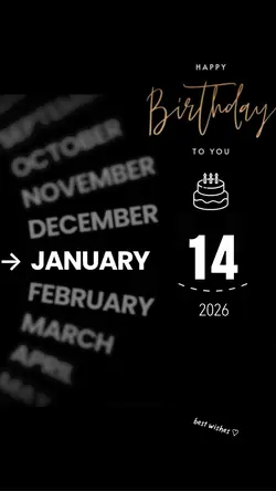 HBD 14 JANUARY 2026