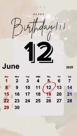 HBD 12 JUNE 2025