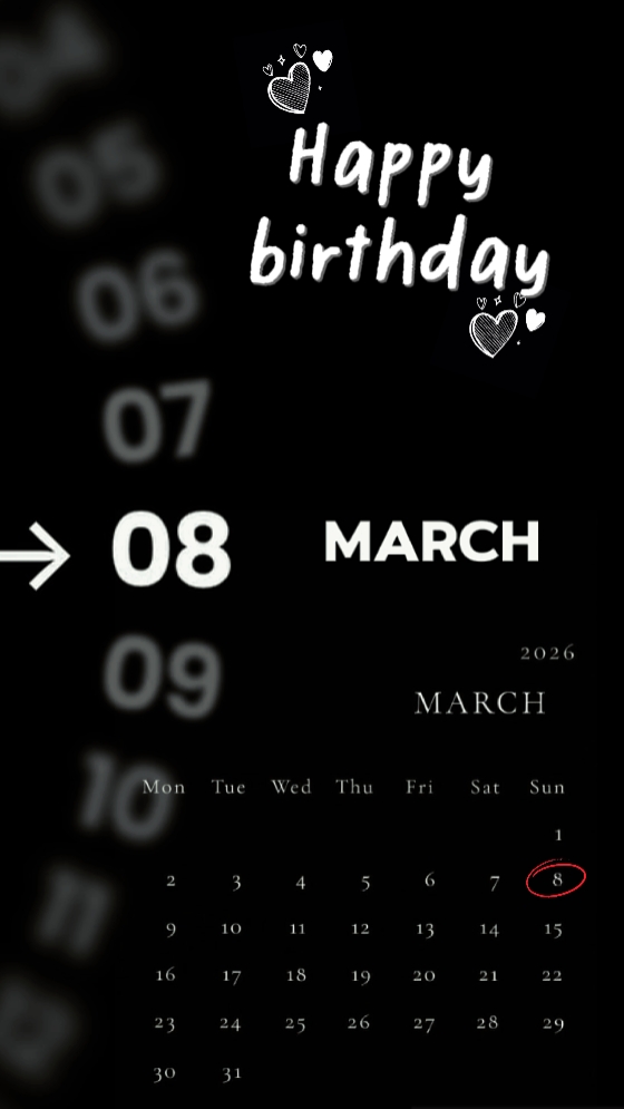 HBD 08 MARS 