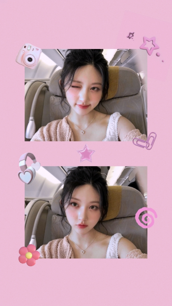 2 foto bingkai merah muda!!