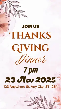 Thanksgiving invite 