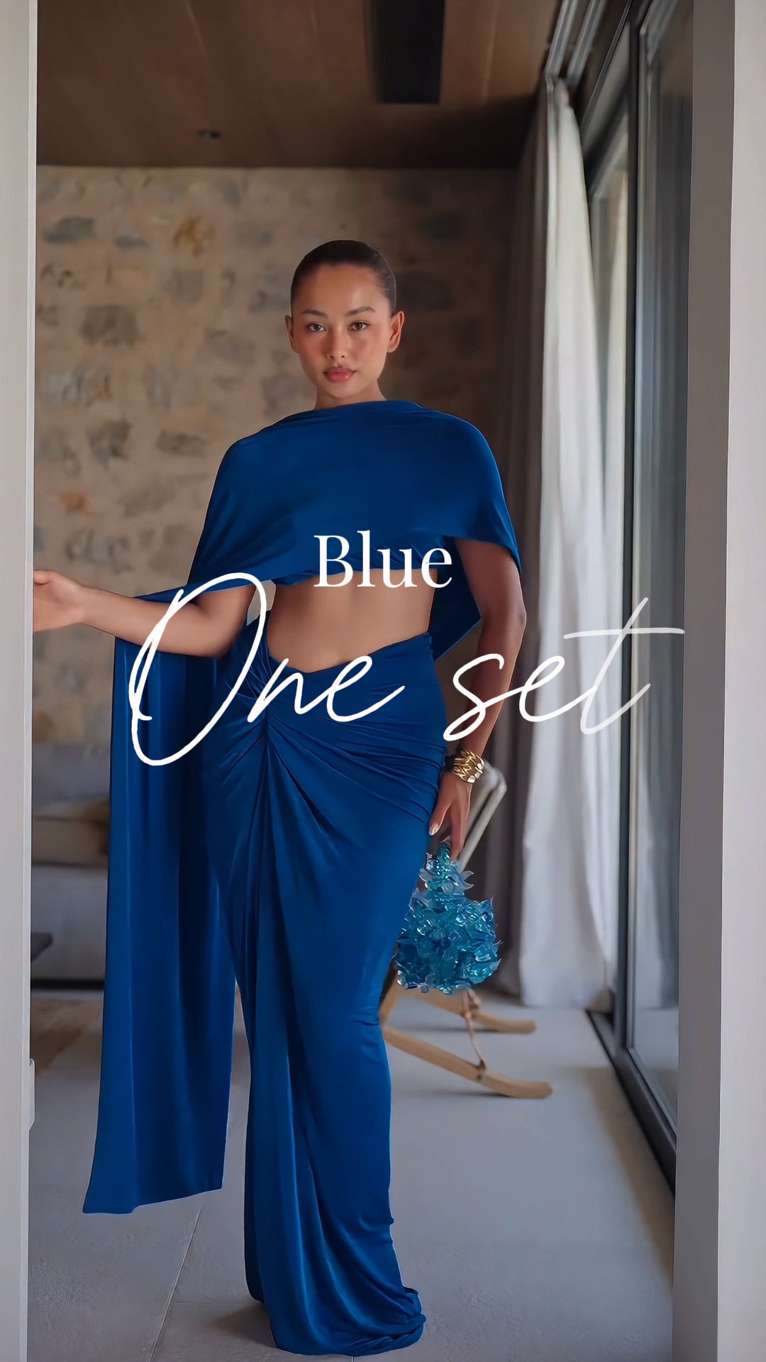 Un conjunto azul