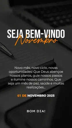 Bem-vindo novembro 