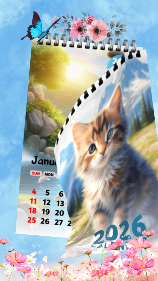 Calendário de colagem