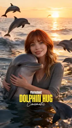 Dolphin hug