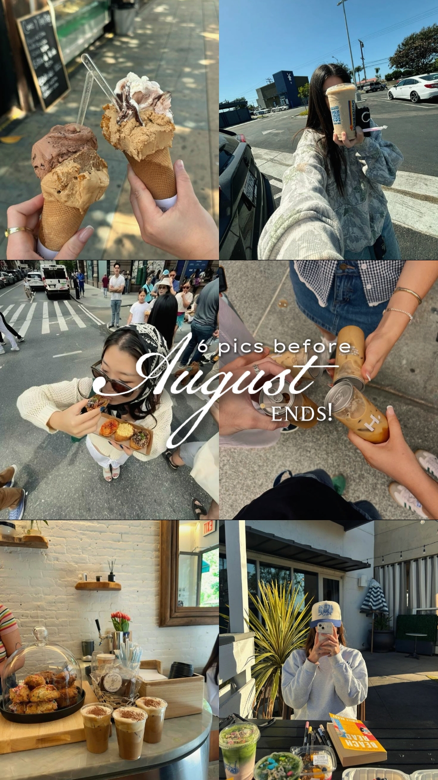 6 pics before august