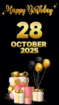 Birthday 28 oct 2025