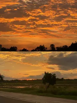 2 foto sunset