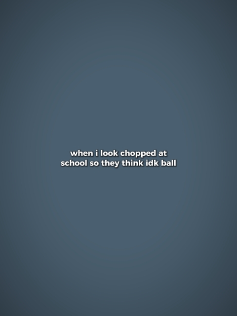 when i look chopped