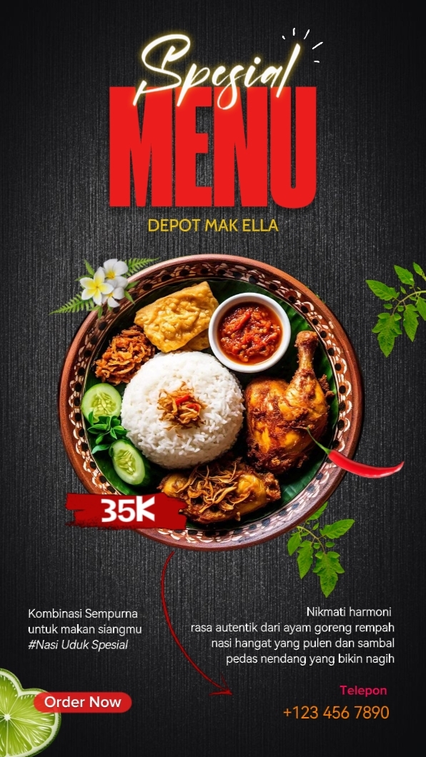 Menú especial