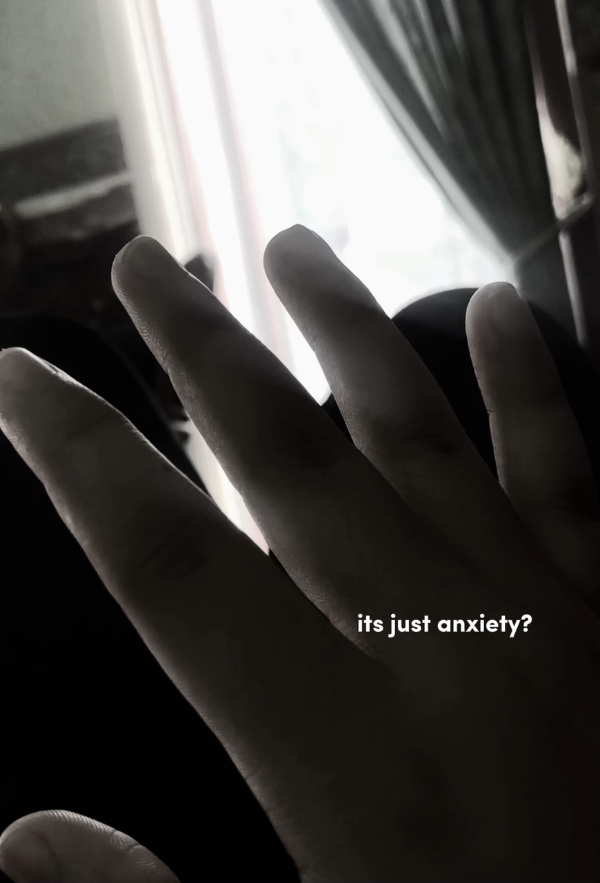 its just anxiety