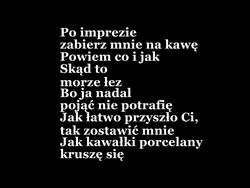 Skąd to morze łez 