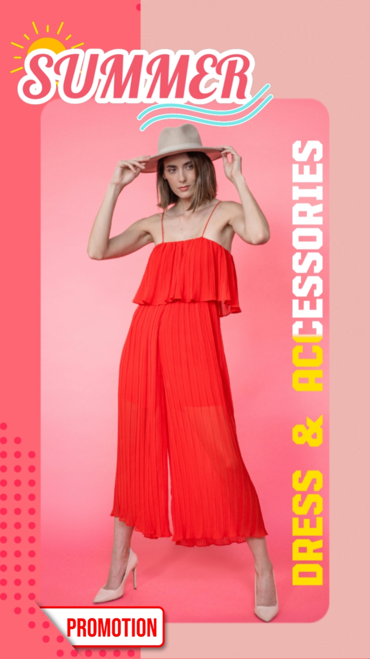 Promoção de vestido de verão