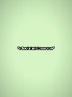 schoolstartstommorow