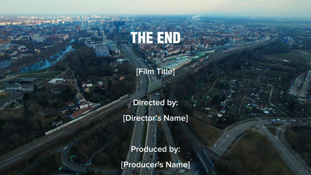Outro Credit Video
