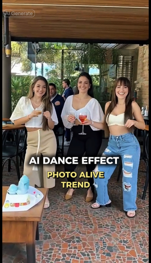 IA efeito de dança 