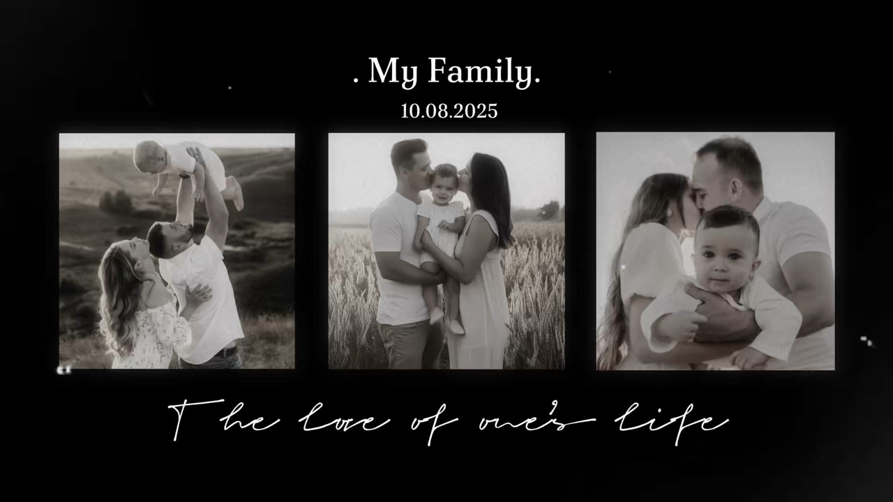 Despejo de fotos de família