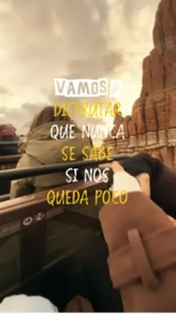 Vamos a disfrutar