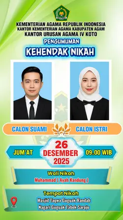 Pengumuman nikah 