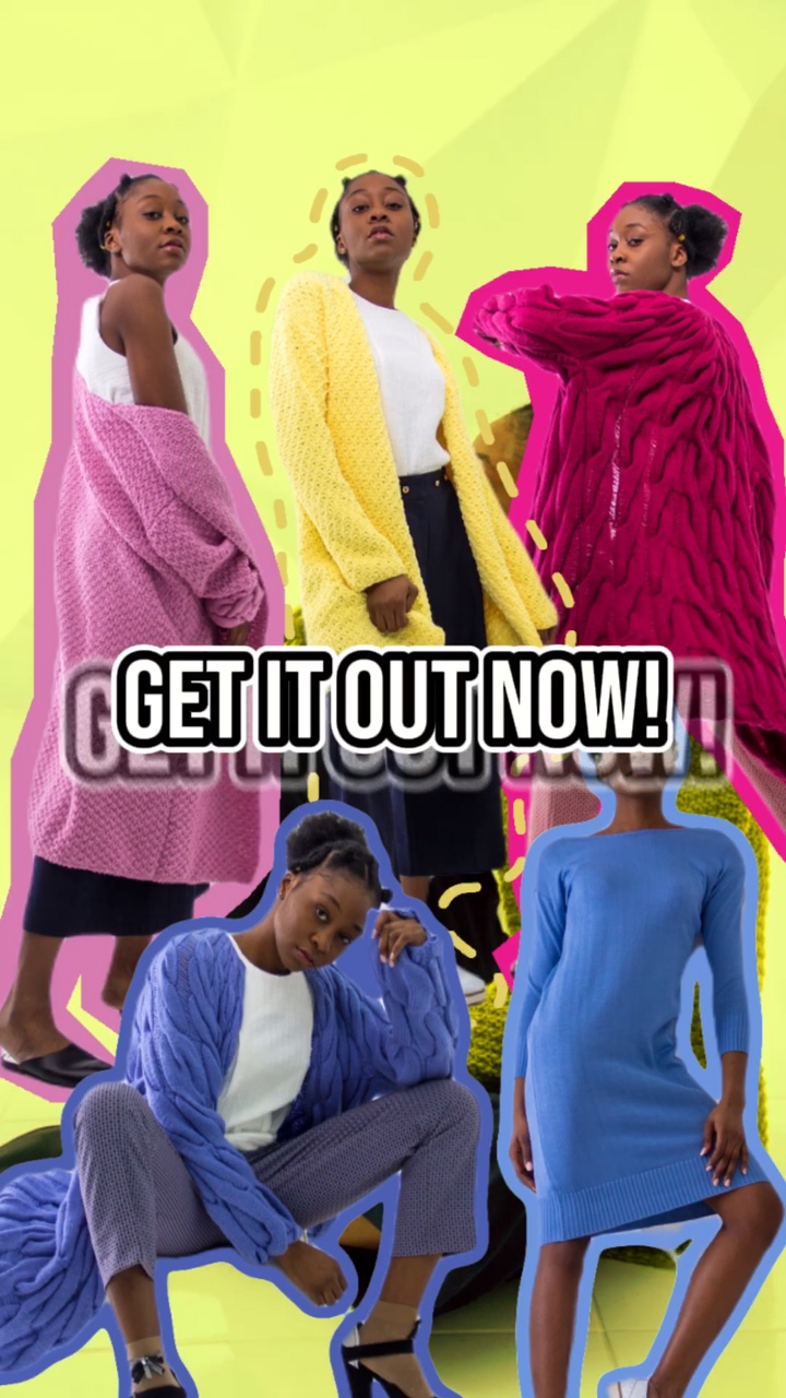 Nouvelle collection de tricots dans le style TikTok