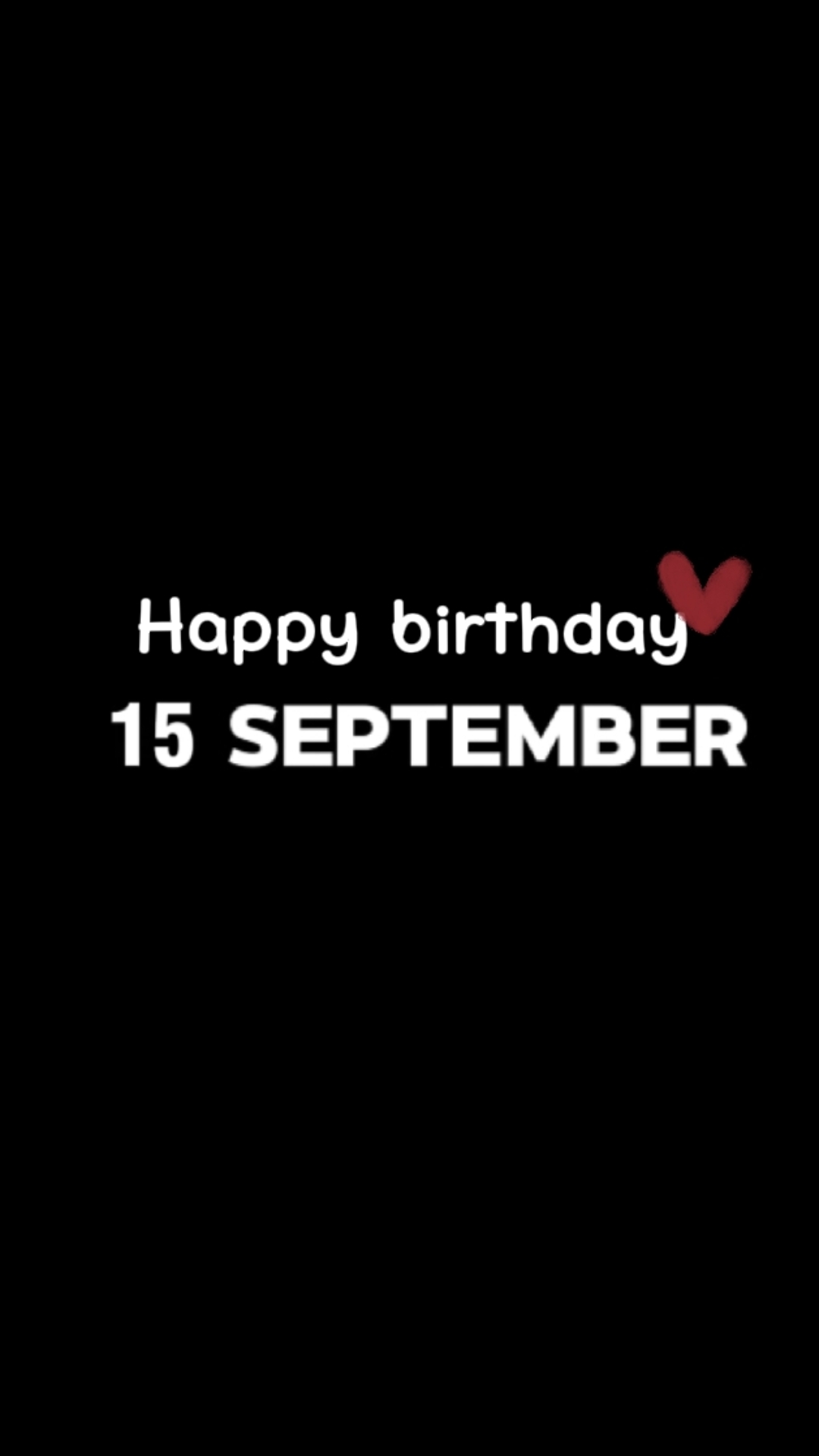 ANNIVERSAIRE LOVE 15 SEPTEMBRE