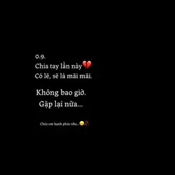 Sẽ là mãi mãi 😞