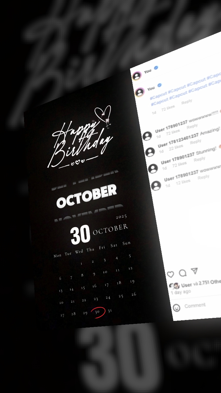 Hbd 30 October