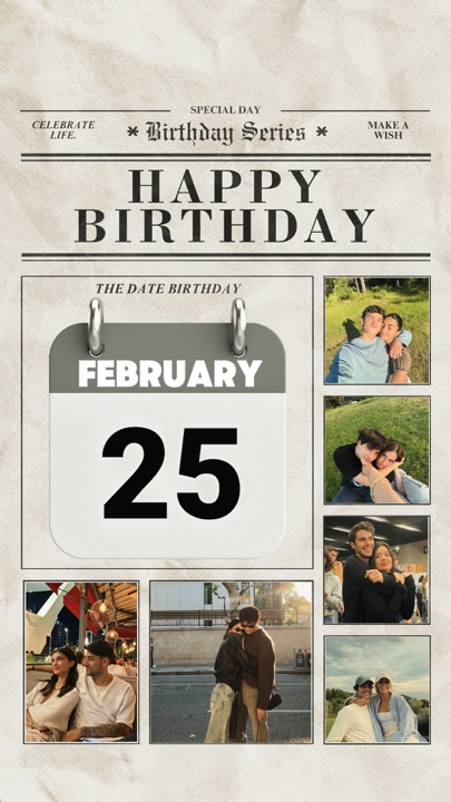 FELIZ CUMPLEAÑOS 25 DE FEBRERO DE 2026
