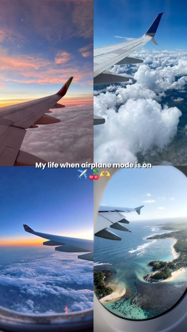O modo avião está ativado