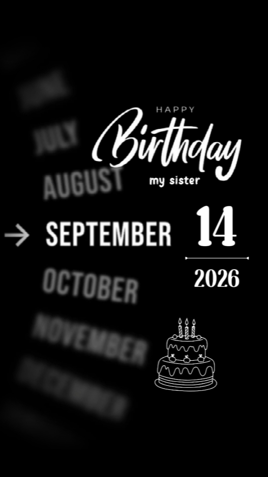 Cumpleaños Hermana 14 de septiembre