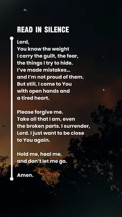 Forgive me God