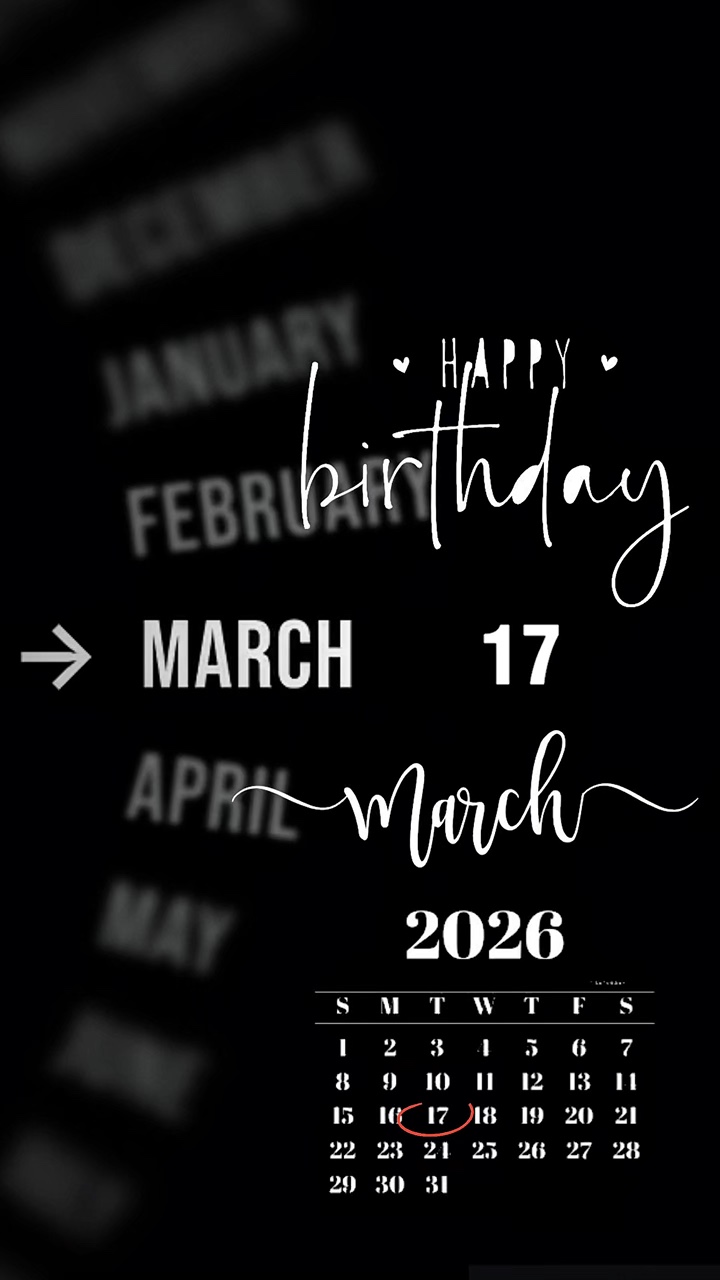 HBD 17 MÄRZ