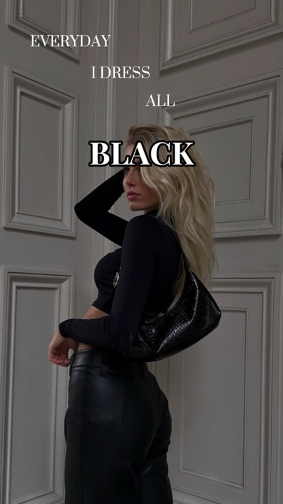 Vestido todo preto