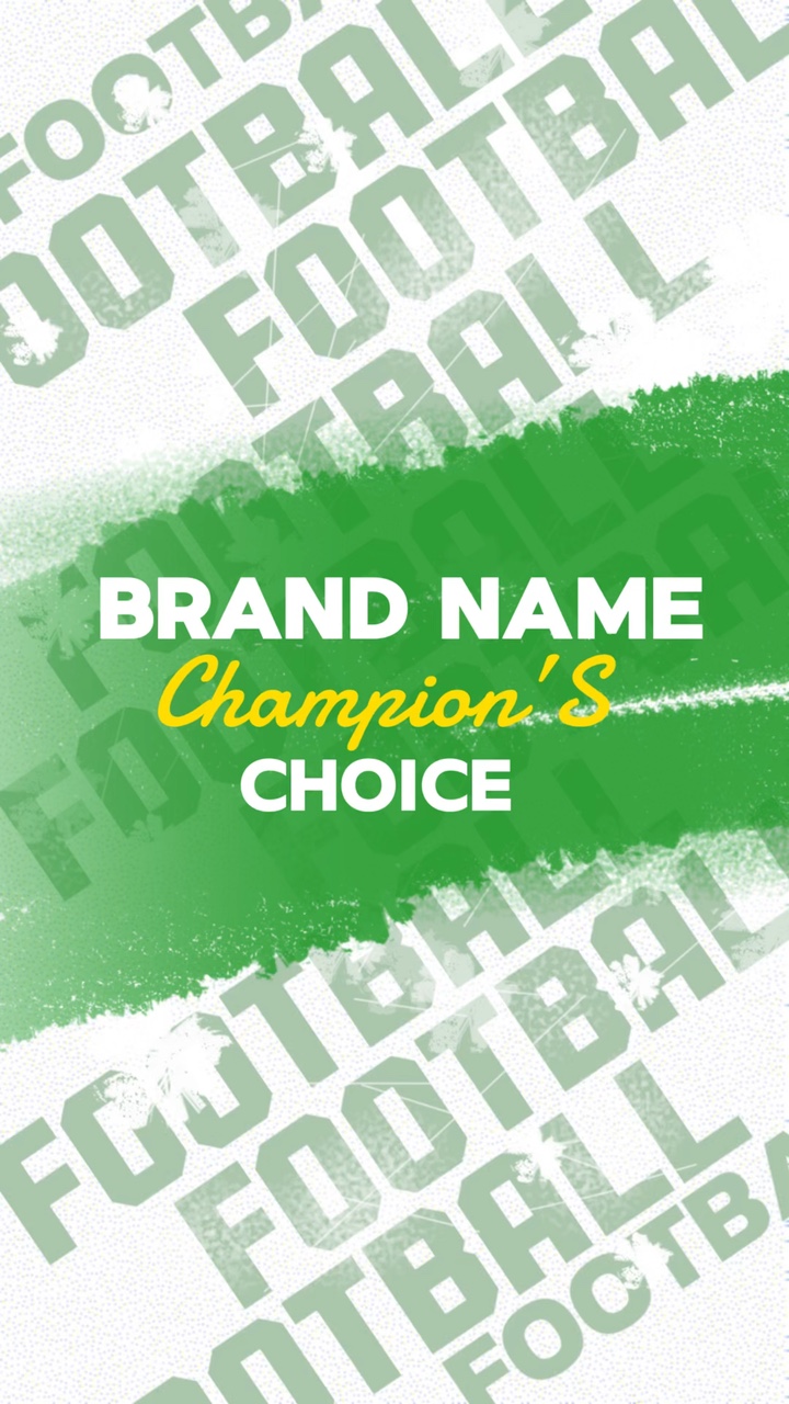 Anúncios de venda de camisas de futebol da indústria do futebol verde e branco