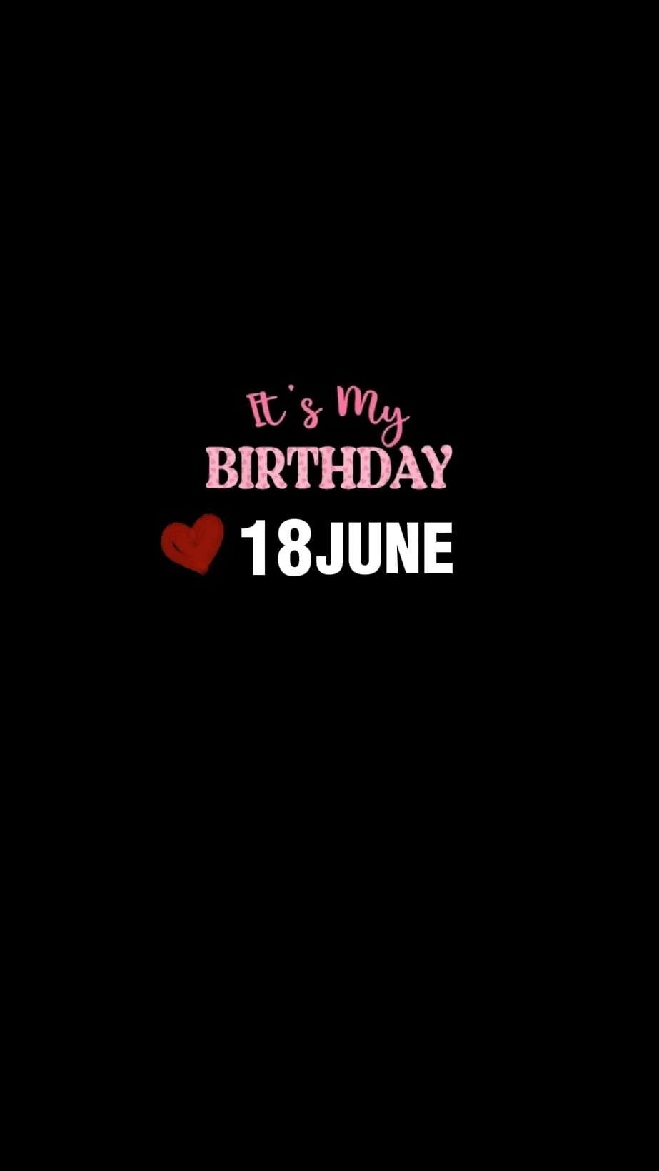 MON ANNIVERSAIRE EST AUJOURD'HUI