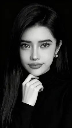 Black and white