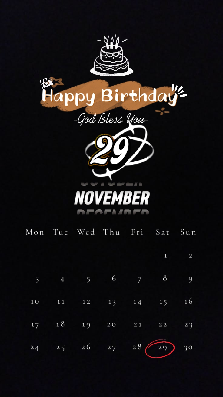 HBD 29 NOVEMBER