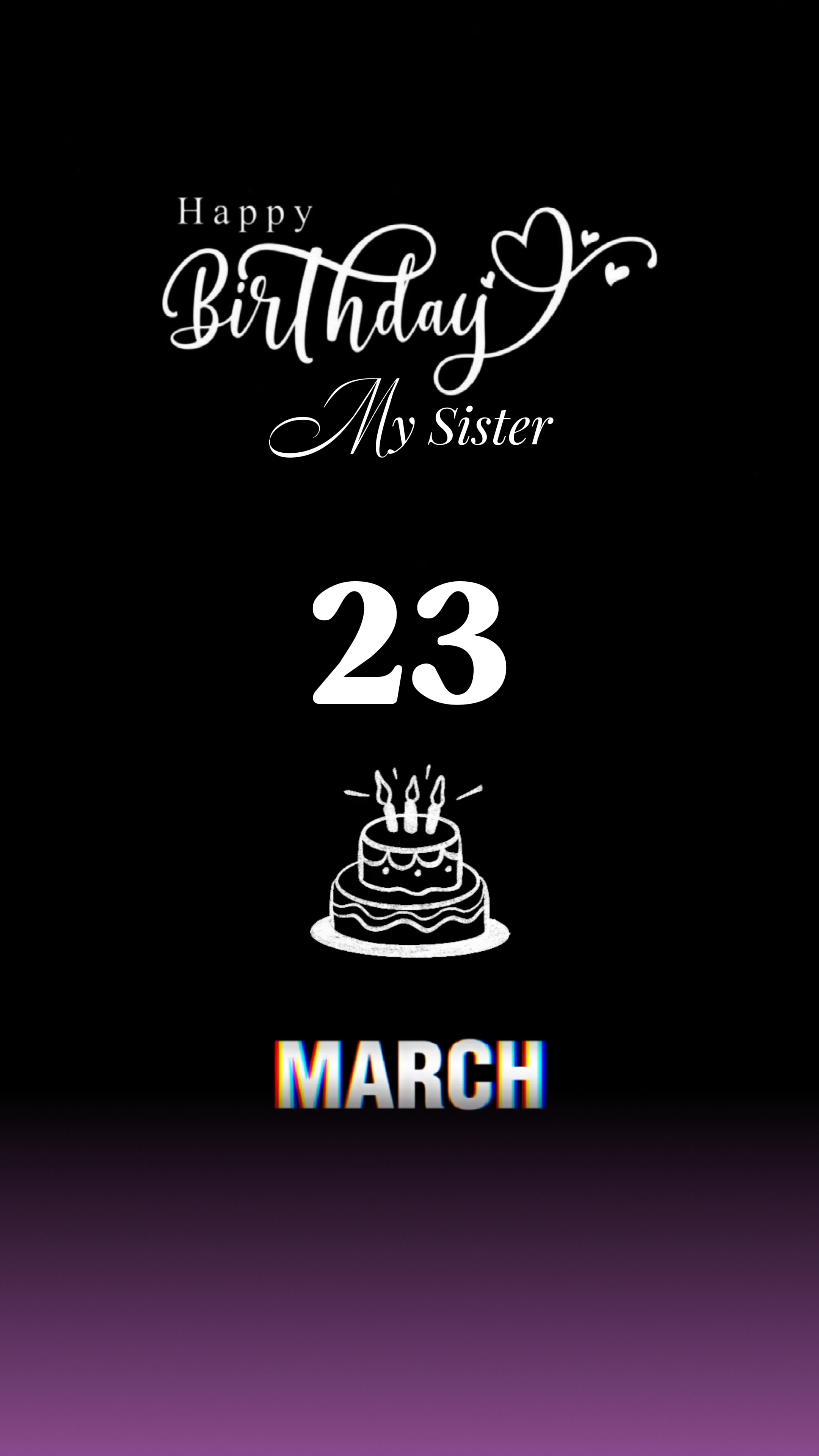 23 Maret, Kakak Hbd