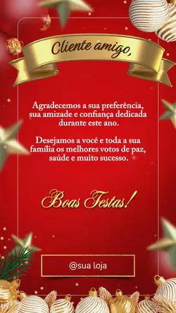 Feliz Natal clientes