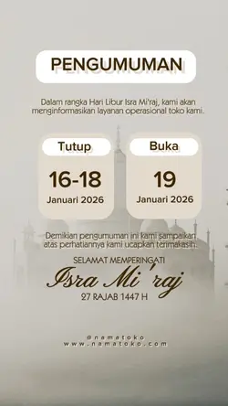 PENGUMUMAN LIBUR
