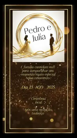 convite de casamento