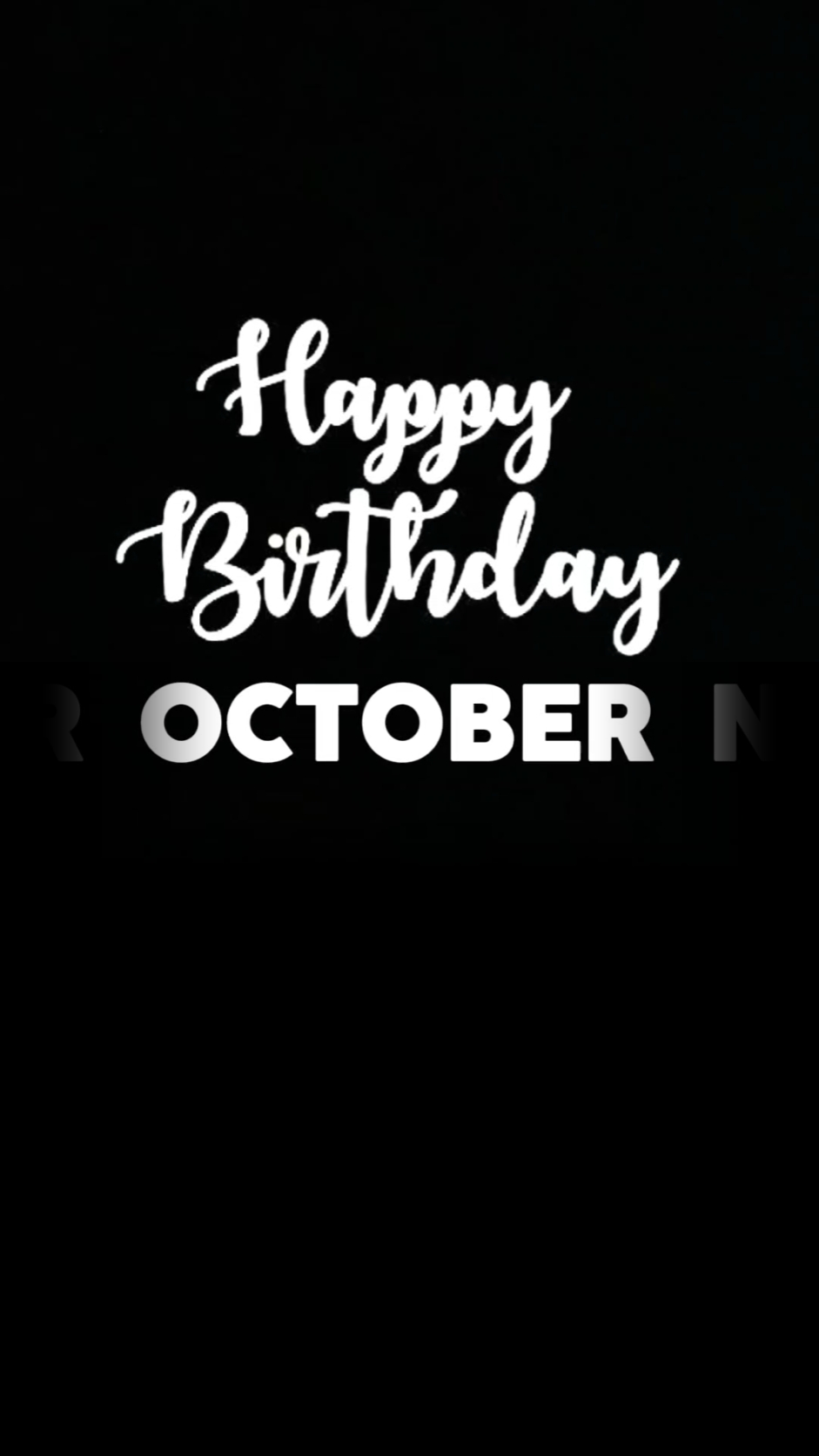October Birthday 