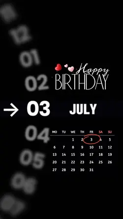 Birthday 03 July 