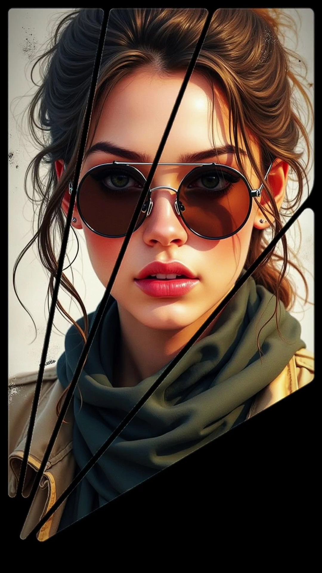 Schwarze Brille 