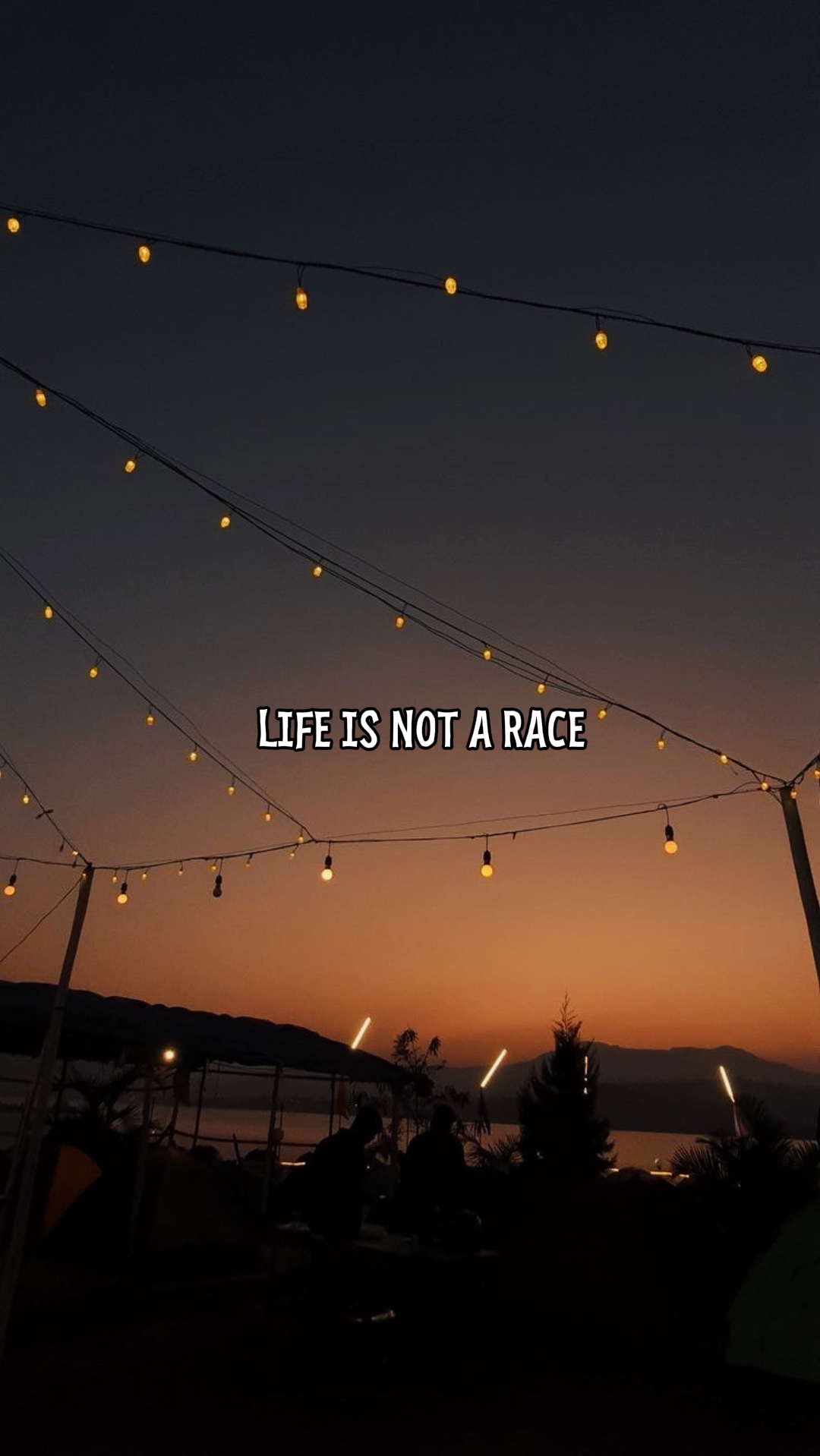 LIFE IS NOT A RACE 