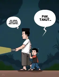 takut pak, tenang 